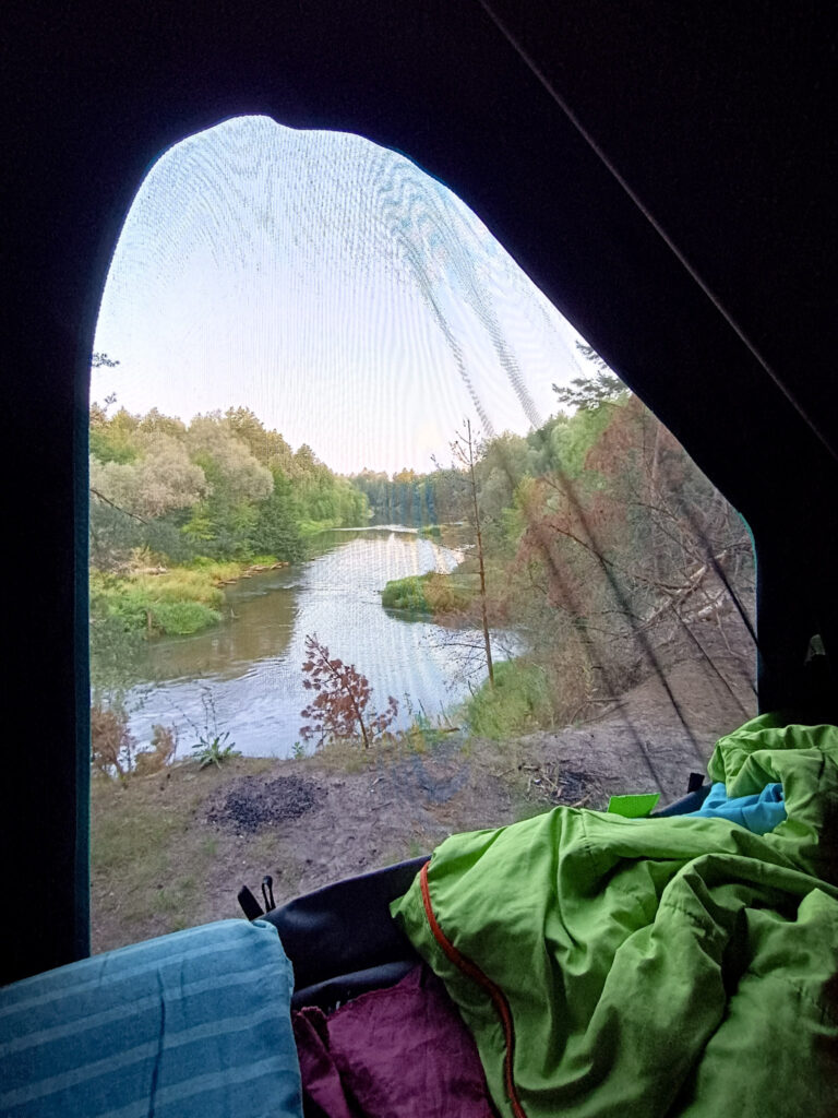 Camping in the Russian Forest