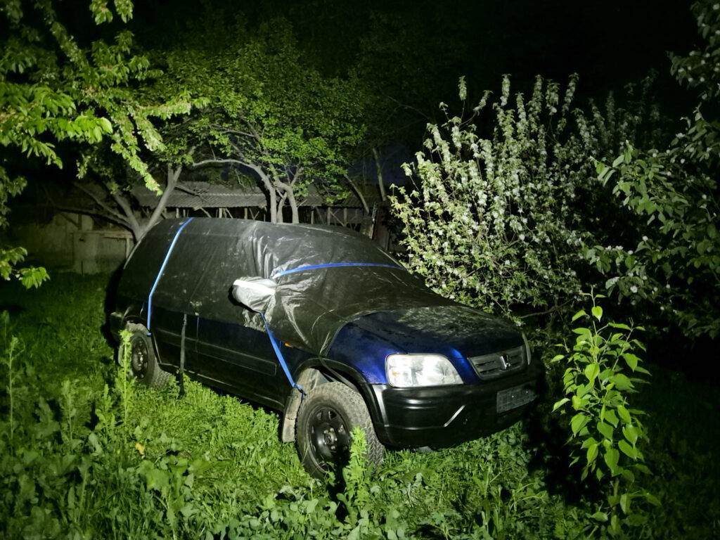 Honda CR-V in storage in Osh, Kyrgyzstan