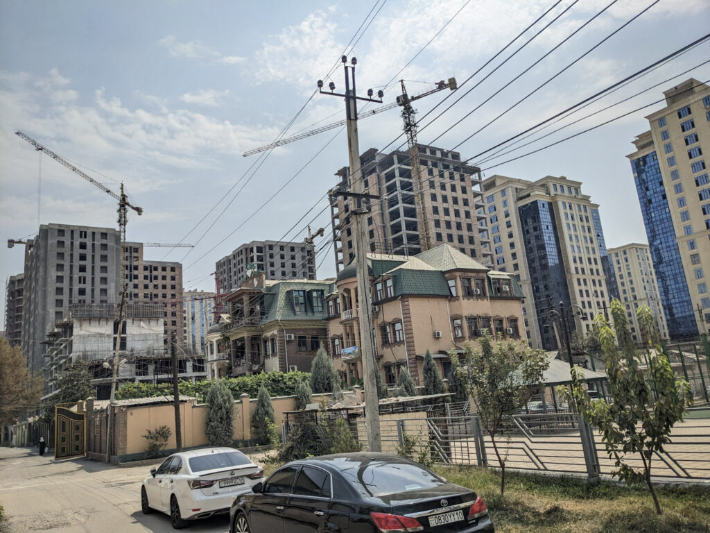 Lot of construction going on in Dushanbe